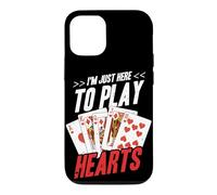 I'm Just Here to Play Hearts Jeux de Cartes Amoureux Coque pour iPhone 12/12 Pro