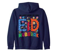 I'm Just Here to Say Eid Mubarak Fête Islamique Musulmane Sweat à Capuche