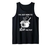 I'm Just Here to Stir The Pot Halloween Witch Stirring Pot Débardeur