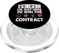 I'm Just Here to Win The Contract PopSockets PopGrip pour MagSafe