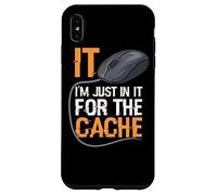I'm Just in It for Cache Service D'assistance Informatique Coque pour iPhone XS Max