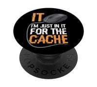 I'm Just in It for Cache Service D'assistance Informatique PopSockets PopGrip Adhésif