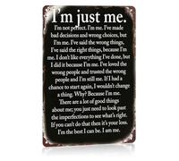 Im Just Me Bad Decisions Wrong Choices Tin Sign 8x12 Inch