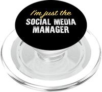 I'm Just The Social Media Manager - Funny PopSockets PopGrip pour MagSafe