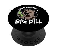 I'm Kind of A Big Dill Wombat Concombre Australie PopSockets PopGrip Adhésif