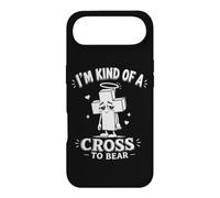 I'm Kind of a Cross to Bear Jeu de Mots Amusant avec Croix chrétienne Coque pour iPhone Air