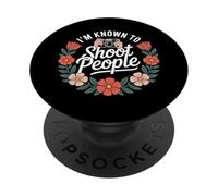 I'm Known to Shoot People Photographe Photographie - PopSockets PopGrip Adhésif