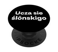 « I'm Learning Silesian » Mot drôle de silésie PopSockets PopGrip Adhésif