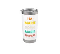 I'm Marie Doing Marie Things Funny Vintage Prénom Gobelet isotherme en acier inoxydable double paroi