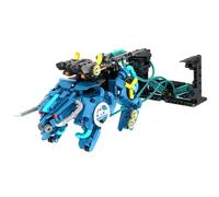 iM.Master - Bots de bataille hydrauliques Blue Beast - Robot de combat - Blocs de serrage - 694 pièces - Combinable avec d'autres modèles pour 2 joueurs - Jouet éducatif STEM - Modèle à construire
