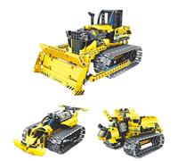 iM.Master STEM Academy: Mechanical Master - R/C 3-en-1: Crawler & Bulldozer - 452 Pièces - Véhicule Miniature Blocs de Construction Télécommande - Briques de Construction