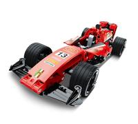 iM.Master - Voiture F1 Rouge 2 en 1 - Maquette de Voiture Technic Combinable avec Moto - Pull Back - Blocs de Construction Adultes et Enfants - 150 Pièces - Jeux Educatifs STEM - Maquette à Construire