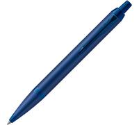 Im Monochrome Ballpoint Pen, Blue Ink, Blue Edges & Finishes, Medium Point, Gift Box