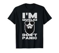 I'm Muslim Don't Panic Barbe et lunettes de soleil T-Shirt