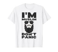 I'm Muslim Don't Panic Barbe et lunettes de soleil T-Shirt