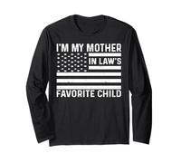 I'm My Mother in Law's Favorite Child American Flag USA Manche Longue