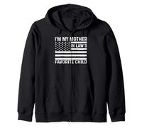 I'm My Mother in Law's Favorite Child American Flag USA Sweat à Capuche