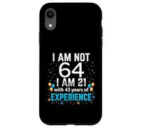 I'm Not 64th Birthday Funny 64 Years Old Joke Bday Humour Coque pour iPhone XR