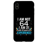 I'm Not 64th Birthday Funny 64 Years Old Joke Bday Humour Coque pour iPhone XS Max