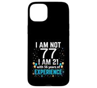 I'm Not 77th Birthday Funny 77 Years Old Joke Bday Humour Coque pour iPhone 15 Plus