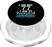 I'm Not 77th Birthday Funny 77 Years Old Joke Bday Humour PopSockets PopGrip pour MagSafe