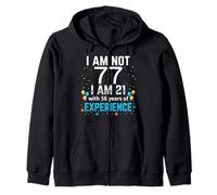 I'm Not 77th Birthday Funny 77 Years Old Joke Bday Humour Sweat à Capuche