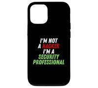 Im Not A Hacker Im A Security Professional OPSEC Cyber Humor Coque pour iPhone 12/12 Pro