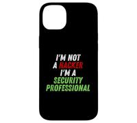 Im Not A Hacker Im A Security Professional OPSEC Cyber Humor Coque pour iPhone 14 Plus