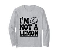 I'm Not a Lemon Funny Citrus Humour Manche Longue