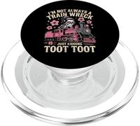 I'm Not Always A Train Wreck Just Kidding Funny Vintage PopSockets PopGrip pour MagSafe
