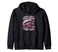 I'm Not Always A Train Wreck Just Kidding Funny Vintage Sweat à Capuche