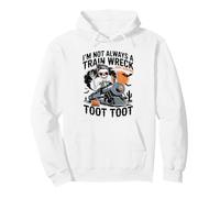 I'm Not Always A Train Wreck Just Kidding Halloween Skeleton Sweat à Capuche