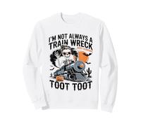 I'm Not Always A Train Wreck Just Kidding Halloween Skeleton Sweatshirt