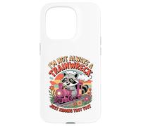 I'm Not Always a Trainwreck Just Kidding Toot Toot Raton Laveur Coque pour iPhone 15 Pro