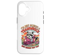 I'm Not Always a Trainwreck Just Kidding Toot Toot Raton Laveur Coque pour iPhone 16