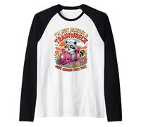 I'm Not Always a Trainwreck Just Kidding Toot Toot Raton Laveur Manche Raglan