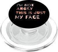 I'm Not Angry This is Just My Face, Citation Amusante des introvertis PopSockets PopGrip pour MagSafe