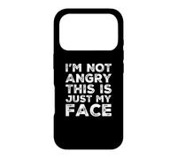 I'm Not Angry This is Just My Face Citations sarcastiques Amusantes Coque pour iPhone 17 Pro