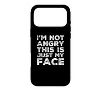 I'm Not Angry This is Just My Face Citations sarcastiques Amusantes Coque pour iPhone 17 Pro Max