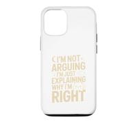 I'm Not Arguing I'm Just Expliing Why I'm Right Cat Coque pour iPhone 12/12 Pro