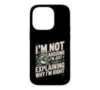 I'm Not Arguing I'm Just Expliing Why I'm Right Frog Coque pour iPhone 14 Pro