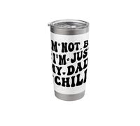 I'm Not Bad I'm Just My Dad's Child Funny Gobelet isotherme en acier inoxydable double paroi