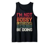 I'm Not Bossy I Just Know What You Should Be Doing Retro Débardeur