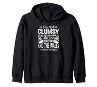 I'm Not Clumsy Just The Floor Hates Me Humour maladroit drôle Sweat à Capuche