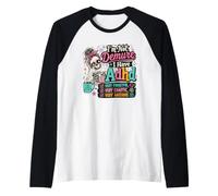 I'm Not Demure I Have ADHD Skeleton Humour Manche Raglan