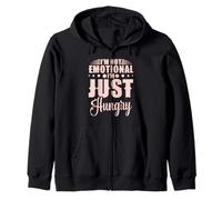 I'm Not Emotional I'm Just Hungry Funny Foodie Hommes Femmes Sweat à Capuche