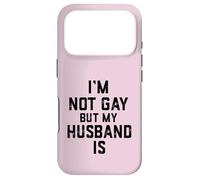 Im Not Gay Butt My Husband is Cadeau Amusant pour Couple marié Coque pour iPhone 17 Pro
