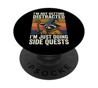 I'm Not Getting Distracted I'm Just Doing Side Quests PopSockets PopGrip Adhésif