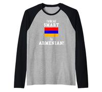 I'm Not Just Smart Drapeau Arménien Arménie Manche Raglan
