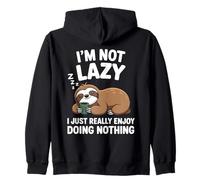 I'm Not Lazy I Just Really Enjoy Doing Nothing Sloth Humour Sweat à Capuche